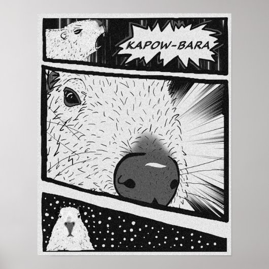 Capybara Anime Poster (Voorkant)