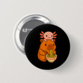 Capybara Anime Ramen Axolotl Funny Graphic Kawaii  Ronde Button 5,7 Cm (Voorkant /achterkant)