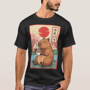 Capybara Anime Ramen Kawaii Japanse Capy T-shirt