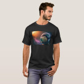 Capybara Astronaut Deep In Space Cosmic T-shirt (Voorkant volledig)