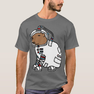 Capybara Astronaut Grappige dieren in de ruimte T-shirt