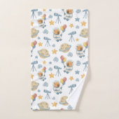 Capybara Astronaut Patroon Badhanddoek Set Bad Handdoek (Handdoek)