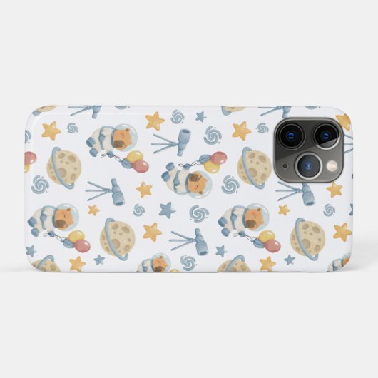Capybara Astronaut Pattern Case-Mate iPhone Case (Achterkant (horizontaal))
