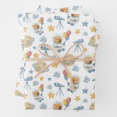 Capybara Astronaut Pattern - Papieren vellen verpa (In situ)