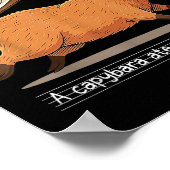Capybara at mijn lesplan leraar student terug naar poster (Hoek)