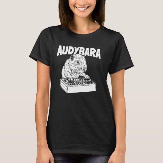 Capybara Audio Engineer Studio - Producer Sound AU T-shirt (Voorkant)