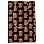 Capybara Axolotl Kawaii Animal Lover Zoo Day Medium Cadeauzakje (Voorkant)