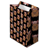 Capybara Axolotl Kawaii Animal Lover Zoo Day Medium Cadeauzakje (Achterkant Gekanteld)