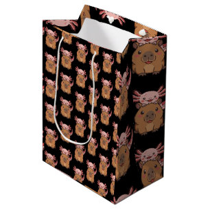 Capybara Axolotl Kawaii Dierenliefhebber Dierendag Medium Cadeauzakje