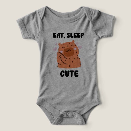 Capybara Baby Bodysuit (Design voorkant)