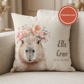 Capybara Baby Nursery • Personalized  Kussen