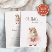 Capybara Baby Shower Invitation