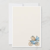 Capybara Baby Shower Invitation Little Prince Kaart (Achterkant)