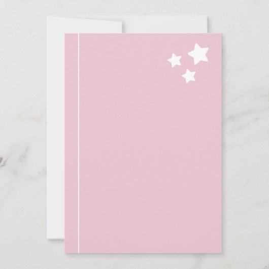 Capybara Baby Shower Invitation • Oh Baby Pink Save The Date (Achterkant)