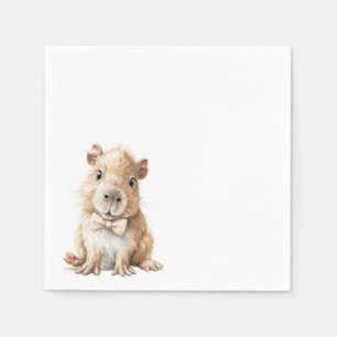 Capybara Baby Shower Napkin • Girl Edition Servet