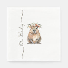 Capybara Baby Shower • Oh Baby Wildflower Servet