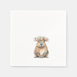 Capybara Baby Shower • Oh Baby Wildflower Servet
