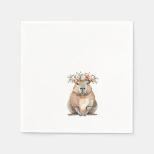 Capybara Baby Shower • Oh Baby Wildflower Servet