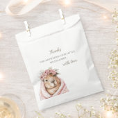 Capybara Baby Shower • Wildflower Bedankzakje (Geknipt)