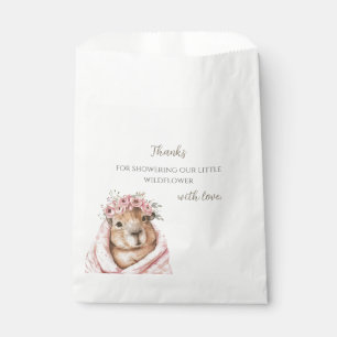 Capybara Baby Shower • Wildflower Bedankzakje