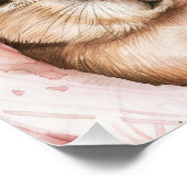 Capybara Baby Shower • Wildflower Sign Perfect Poster (Hoek)