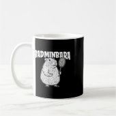 Capybara Badminton Shuttle - speler racket badminb Koffiemok (Links)