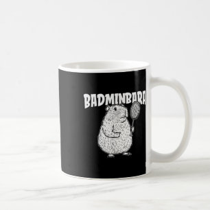 Capybara Badminton Shuttle - speler racket badminb Koffiemok