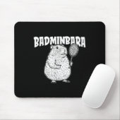 Capybara Badminton Shuttle - speler racket badminb Muismat (Met muis)
