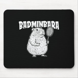 Capybara Badminton Shuttle - speler racket badminb Muismat