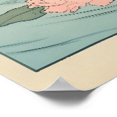 Capybara-badprint Japanse Ukiyo-e-dierkunst Poster (Hoek)