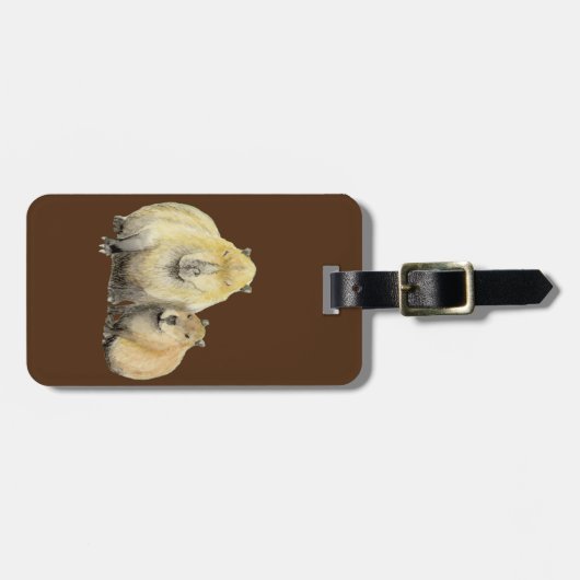 Capybara Bagagelabel (Voorkant horizontaal)