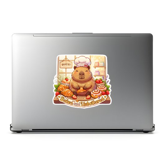 Capybara Bakkerij Stickers – Schattige Kawaii Capy