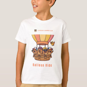 Capybara Ballonrit – Leuke Zomer Club Avontuur T-shirt