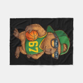 Capybara Basketbal 67 Gen Alpha Slang Srts Mannen Fleece Deken (Voorkant (Horizontaal))