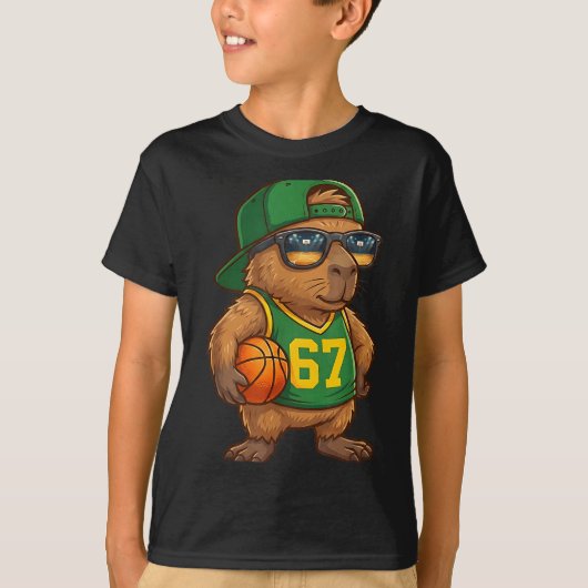 Capybara Basketball 67 Gen Alpha Slang Srts Men Bo T-shirt (Voorkant)