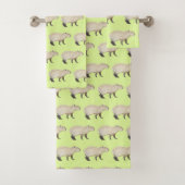 Capybara Bath Towel Set Bad Handdoek (Insitu)