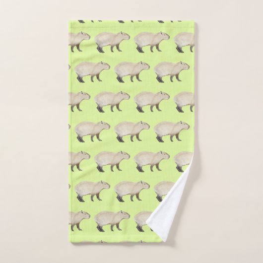 Capybara Bath Towel Set Bad Handdoek (Handdoek)