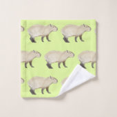 Capybara Bath Towel Set Bad Handdoek (Wasdoekje)