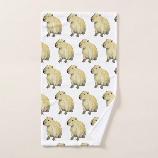 Capybara Bath Towel Set Bad Handdoek (Handdoek)