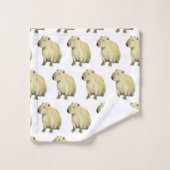 Capybara Bath Towel Set Bad Handdoek (Wasdoekje)