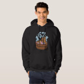 Capybara Bath Tub 67 Relaxed Funny Meme Animal Hoodie (Voorkant volledig)