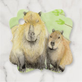 Capybara Bedankjes Labels (Voorkant)