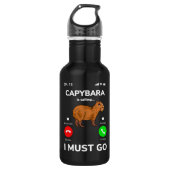 Capybara belt dat ik moet gaan waterfles (Voorkant)