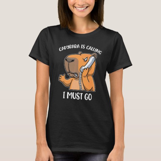 Capybara belt t-shirt (Voorkant)