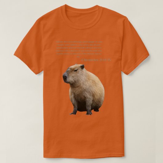 Capybara Bijbelverzen T-shirt (Design voorkant)