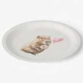 Capybara Birthday • Cute Animal Party Supply Papieren Bordje (Gekanteld)