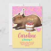 Capybara Birthday Kaart (Voorkant)