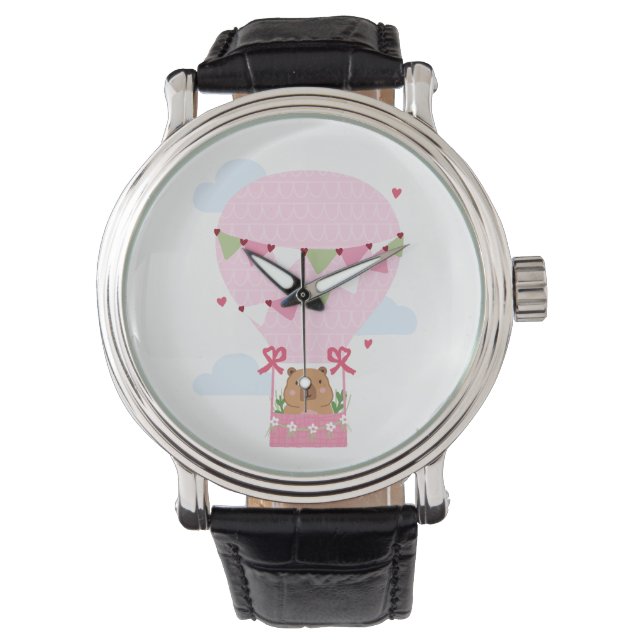 Capybara Birthday Party Kids Watch Horloge (Voorkant)
