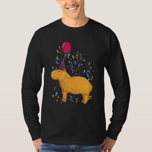 Capybara Birthday T-shirt (Voorkant)