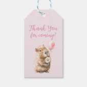 Capybara Birthday Thank You Cadeaulabel (Voorkant)